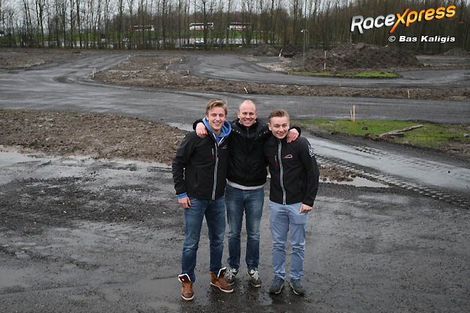 Milan Dontje Chris Snoek en Indy Dontje Kart Centrum Lelystad
